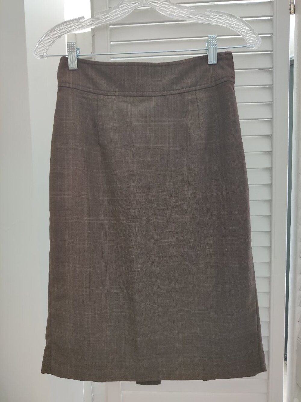 Banana Republic Brown Plaid Pencil Skirt Size 2